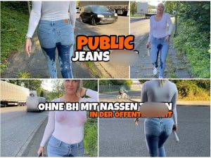 Lara CumKitten Porno Video: PUBLIC Jeans pi** | Ohne BH mit nassen ti*ten in der Öffentlichkeit